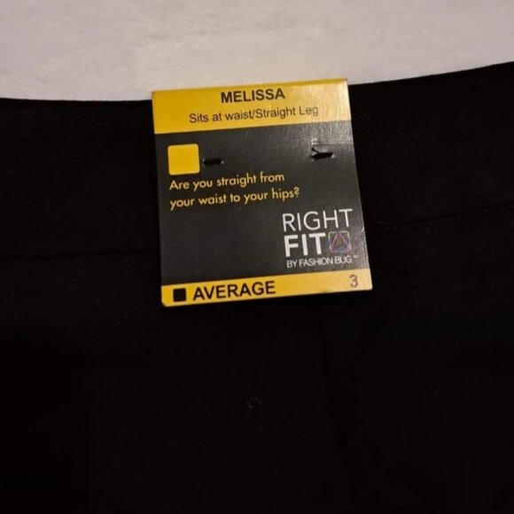 Women's Studio 1940 Melissa Wide‎ Leg Stretch Black Slacks Pants Size 3 Average - Picture 7 of 13
